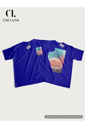 unisex kadın erkek mndschesm world baskılı özel tasarım oversize t-shirt