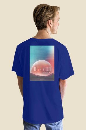 unisex kadın erkek mndschesm world baskılı özel tasarım oversize t-shirt