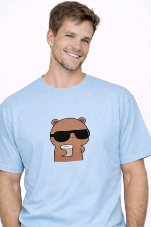 Sevgili Kombini Çift Tişört Panda Baskılı Oversize Unisex Çift Kombin Sevimli Çift Tişört Seti