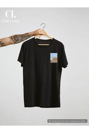 unisex kadın erkek athens mndschespolis baskılı özel tasarım oversize t-shirt