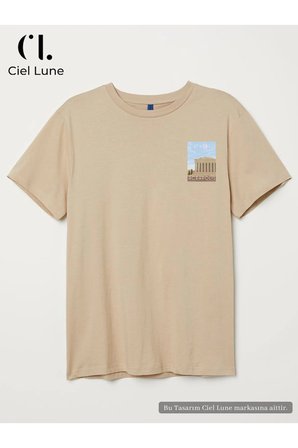 unisex kadın erkek athens mndschespolis baskılı özel tasarım oversize t-shirt