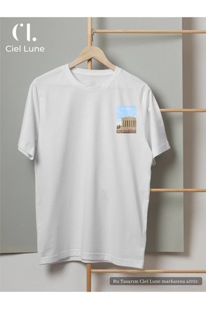 unisex kadın erkek athens mndschespolis baskılı özel tasarım oversize t-shirt