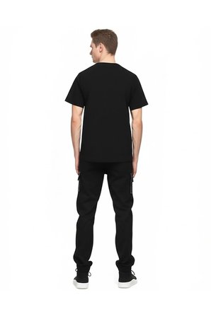 Erkek & Kadın Siyah %100 Pamuklu 3’lü T-shirt Paketi