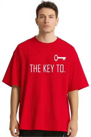 Unisex Kadın Erkek The Key To Çift Sevgili T-shirt 2'li Set Takım