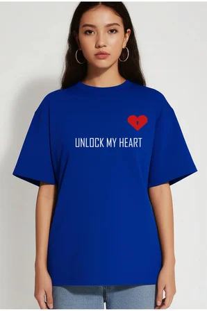 Unisex Kadın Erkek The Key To Çift Sevgili T-shirt 2'li Set Takım