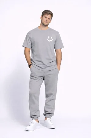 Sevgili Kombini Çift Tişört Oversize Unisex Uyumlu Çift Kombin 2'li Set