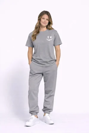 Sevgili Kombini Çift Tişört Oversize Unisex Uyumlu Çift Kombin 2'li Set