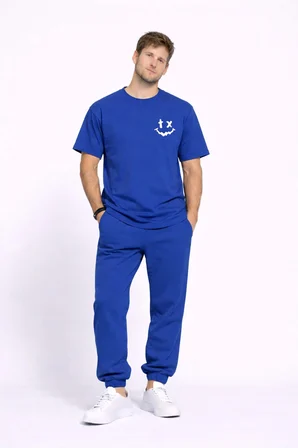 Sevgili Kombini Çift Tişört Oversize Unisex Uyumlu Çift Kombin 2'li Set
