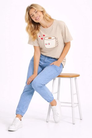 sevgili kombini eğlenceli baskılı çift tişört oversize unisex partner tişört 2’li set