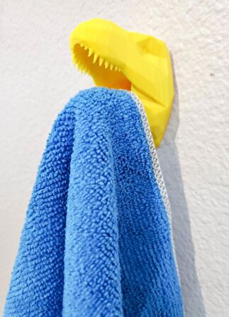 T-Rex Duvar Banyo Havlu Elbise Kıyafet Askısı