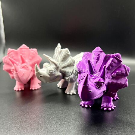 Minikbahcem Flexi Hareketli Oyuncak Triceratops Dinosaur