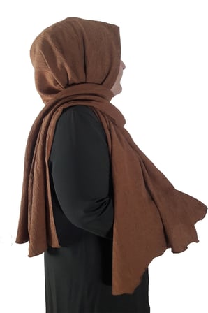 Moda Safir Şal Koyu Kahve