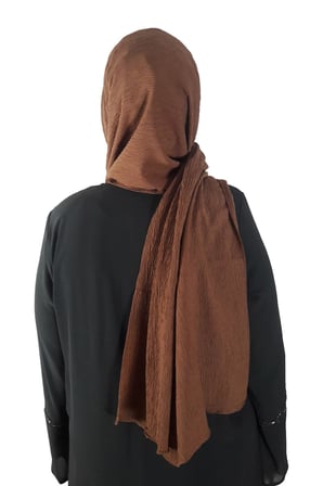 Moda Safir Şal Koyu Kahve