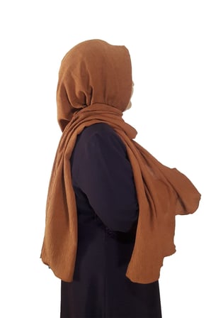 Moda Safir Şal Koyu Kahve