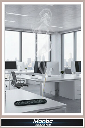 Monbc Modern Desenli Tütsülük 3D Tasarım Dekoratif Biblo, Hediyelik ve Ev Ofis İçin Şık Aksesuar