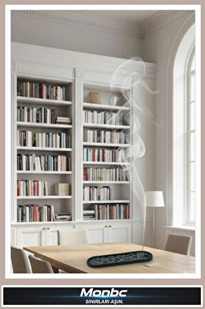 Monbc Modern Desenli Tütsülük 3D Tasarım Dekoratif Biblo, Hediyelik ve Ev Ofis İçin Şık Aksesuar