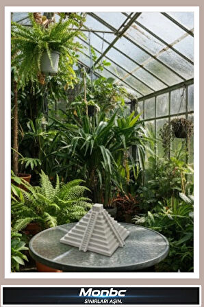 Monbc Chichen Itza Piramidi 3D Tasarım Dekoratif Biblo, Hediyelik ve Ev Ofis İçin Şık Aksesuar