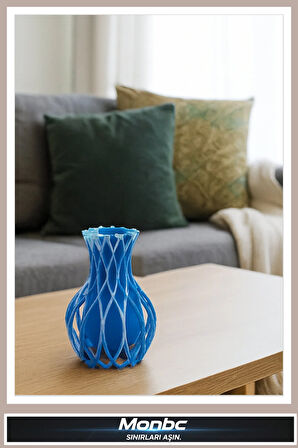 Monbc Modern Dekoratif Vazo 3D Tasarım Dekoratif Biblo, Hediyelik ve Ev Ofis İçin Şık Aksesuar