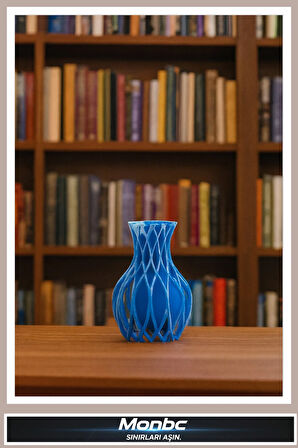Monbc Modern Dekoratif Vazo 3D Tasarım Dekoratif Biblo, Hediyelik ve Ev Ofis İçin Şık Aksesuar