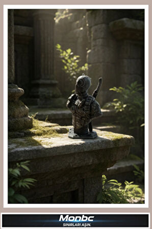 Monbc Deadpool Figür 3D Tasarım Dekoratif Biblo, Hediyelik ve Ev Ofis İçin Şık Aksesuar