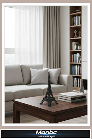 Monbc Eiffel Kulesi 3D Tasarım Dekoratif Biblo, Hediyelik ve Ev Ofis İçin Şık Aksesuar