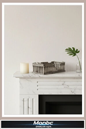 Monbc Parthenon Tapınağı – Antik Yunan Mimari 3D Tasarım Dekoratif Biblo, Hediyelik ve Ev Ofis İçin Şık Aksesuar