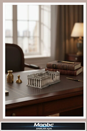 Monbc Parthenon Tapınağı – Antik Yunan Mimari 3D Tasarım Dekoratif Biblo, Hediyelik ve Ev Ofis İçin Şık Aksesuar