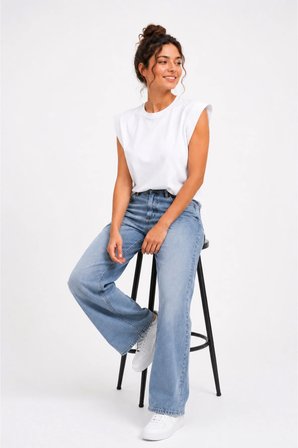 Mondschein Kadın Vatkalı Basic Tişört Premium Pamuklu Bisiklet Yaka Casual Günlük Şık Bluz