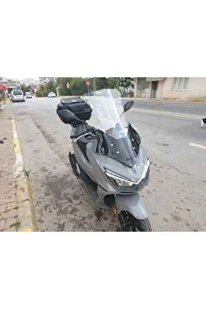 Mondial Strada 125 Ön cam 2023 2024 Model Yılı 75cm Şeffaf Renk 4mm Uzun ve geniş