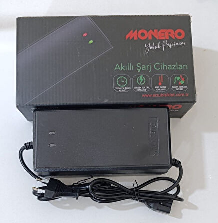 MONERO-48 V [14AH] ŞARJ CİHAZI EBIKE [DEVRE KESİCİLİ] 