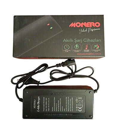 MONERO 48 V [20-24 AH] ŞARJ CİHAZI EBIKE [DEVRE KESİCİLİ] 