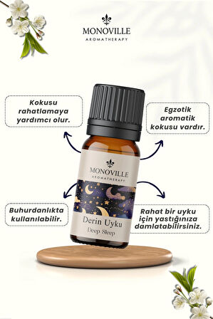 Derin Uyku Uçucu Yağ Karışımı 10 ml %100 Doğal (Deep Sleep Essantial Oil Blend)
