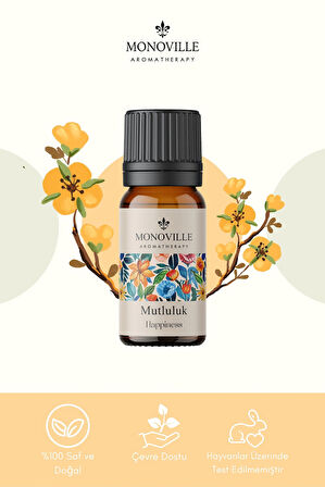 Mutluluk Uçucu Yağ Karışımı 10 ml %100 Doğal (Happiness Essantial Oil Blend)