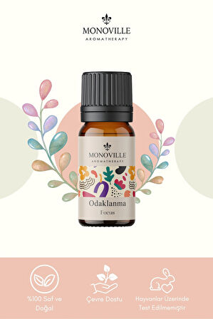 Odaklanma Uçucu Yağ Karışımı 10 ml %100 Doğal (Focus Essantial Oil Blend)