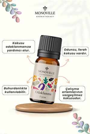 Odaklanma Uçucu Yağ Karışımı 10 ml %100 Doğal (Focus Essantial Oil Blend)