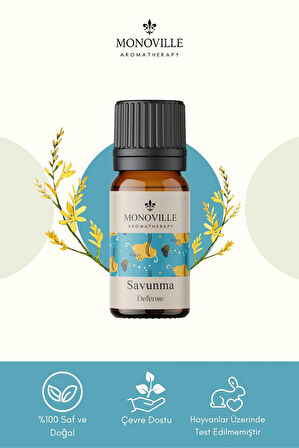 Savunma Uçucu Yağ Karışımı 10 ml %100 Doğal (Defence Essantial Oil Blend)