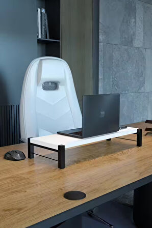 Monitör ve Laptop Yükseltici Stand – 50x20 cm Ergonomik Masaüstü Bilgisayar Sehpası, Ofis ve Ev İçin Dayanıklı Masaüstü Organizer