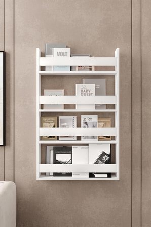 Afilli Montessori Çocuk Odası Kitaplığı Mdf Kitaplık 10x54x120 cm