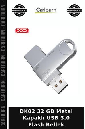 DK02 32 GB Metal Kapaklı USB 3.0 Flash Bellek Hafıza Arşiv Okul