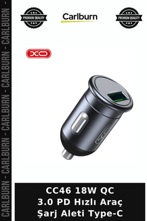 CC46 18W QC 3.0 PD Hızlı Araç Şarj Aleti Type-C Yolculuk Eşyası Bağlantı Seti Mini Adaptör
