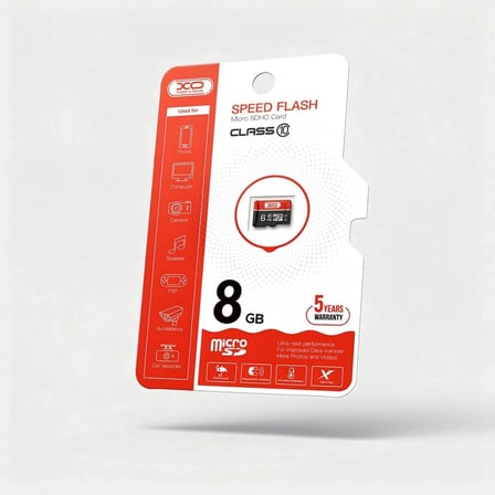 XO 8GB Speed Flash Class 10 Micro SD Hafıza Kartı Kullanışlı Bellek Mobil