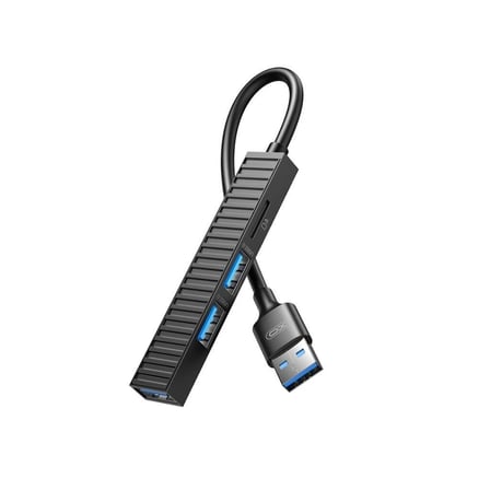 HUB014A USB-C (USB-A) Çıkışı 3 USB-A SD Kart Girişli USB Çoklayıcı Bilgisayar Çalışma Okuyucu