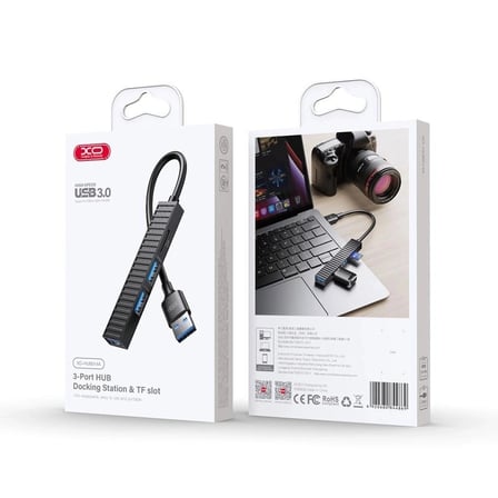 HUB014A USB-C (USB-A) Çıkışı 3 USB-A SD Kart Girişli USB Çoklayıcı Bilgisayar Çalışma Okuyucu