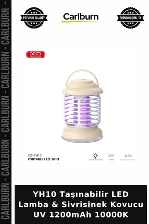 YH10 Taşınabilir LED Lamba & Sivrisinek Kovucu UV 1200mAh 10000K Fonksiyonel Cihaz Koruyucu
