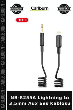 NB-R255A Lightning to 3.5mm Aux Ses Kablosu Kulaklık Araç Aksesuarı