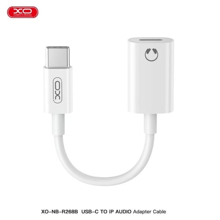 NB-R268B USB-C to Lightning Kulaklık Dönüştürücü Giriş Kablosu Mobil Aksesuar Telefon Parçası
