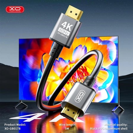 GB017B HDMI Dijital 4K 5M Data Veri Aktarım Bağlantı 60Hz Ofis Monitör Kablosu