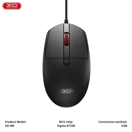Kablolu Mouse 2000 DPI Ofis Gereci Yön Tuşları Donanım