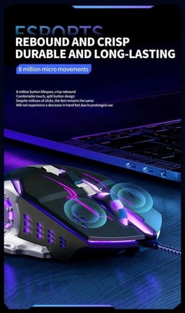 Kablolu Mouse Fonksiyonel Bilgisayar Günlük Kullanım