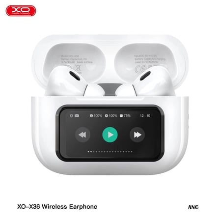 ANC Aktif Gürültü Engellemeli Dokunmatik Ekran Bluetooth Kulaklık X36 İletişim Cihaz